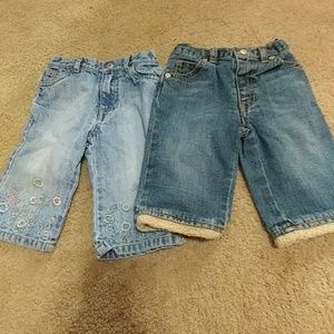 2 pair Baby jeans